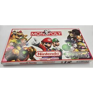 Nintendo Monopoly Collector's Edition Board Game 2006 Parker Brothers Incomplete